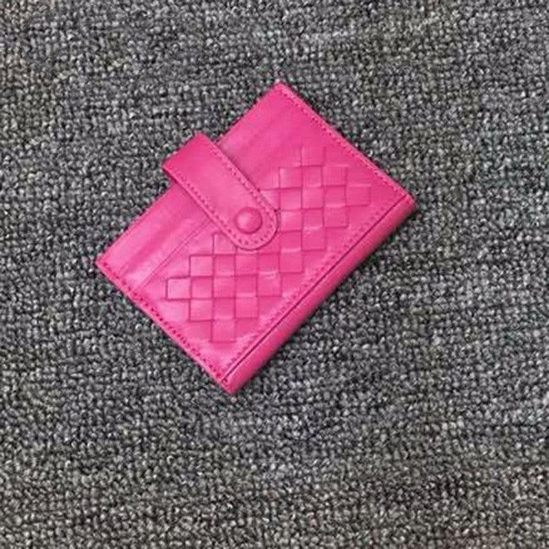Women's Multi-card Thin Folding Sheepskin Wallet - Trendha