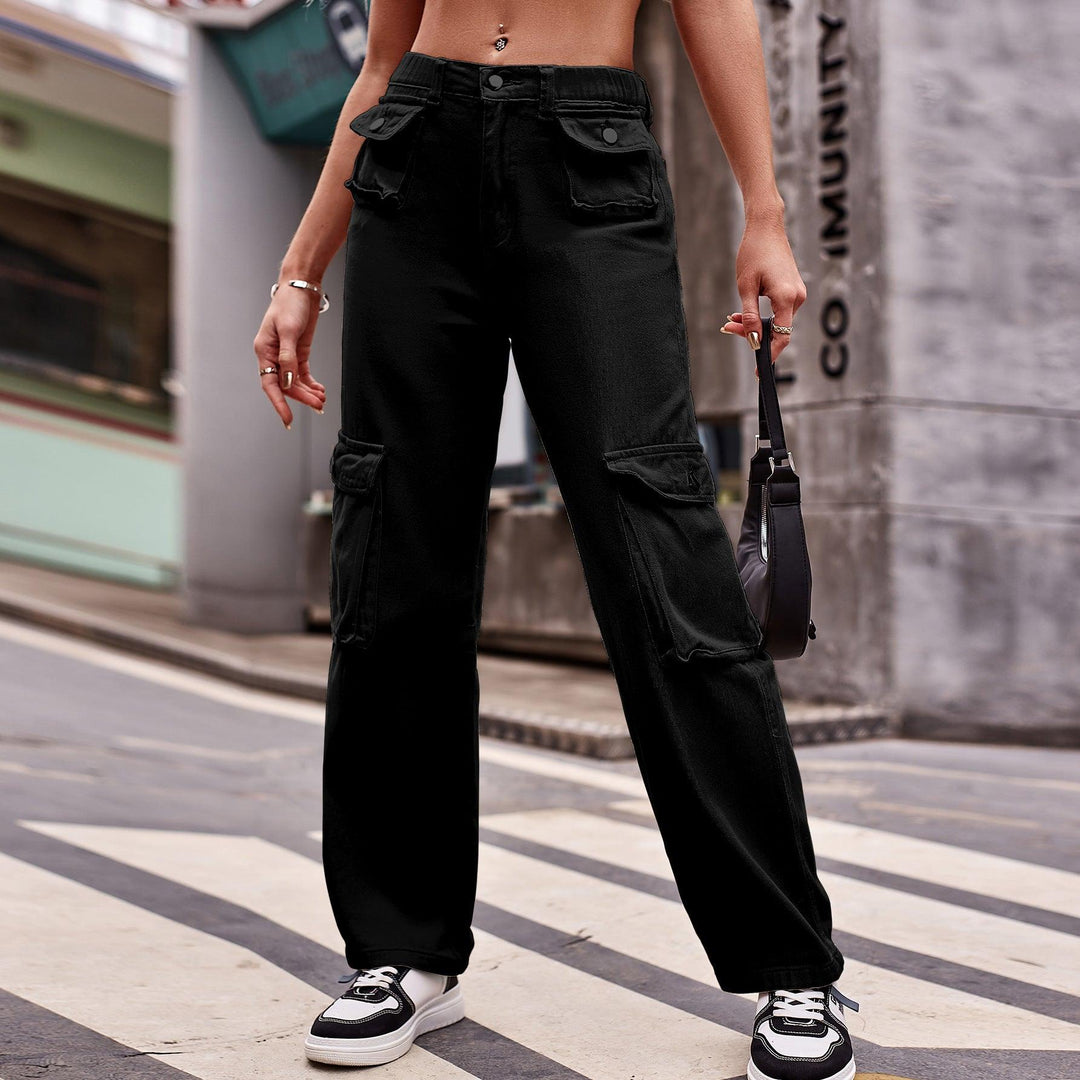 Women's Multi-pocket Design Jeans Casual - Trendha