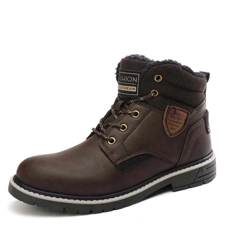 Slippery Cotton Boots Boys College Mid-tube Boots - Trendha