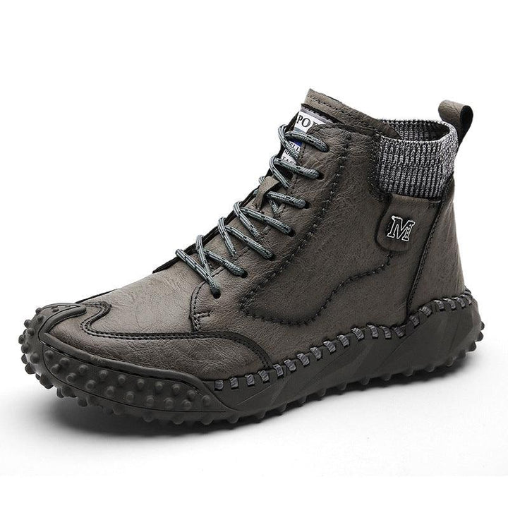 Casual Shoes Platform High Top Leather Boots - Trendha