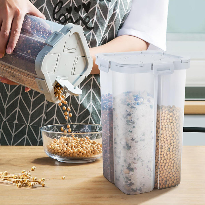 Food Storage Box Compartment Snack Removable Plastic Container Kitchen Case - Trendha