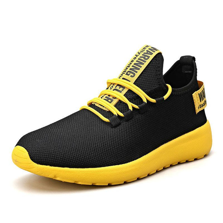 CrLightweight Single Shoes Flying Woven Breathable Running Shoes - Trendha