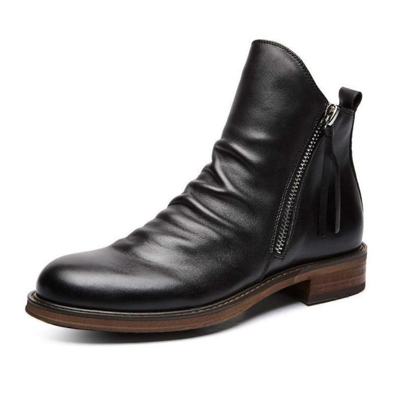 Men's Leather Casual Men's Shoes Chelsea Boots - Trendha