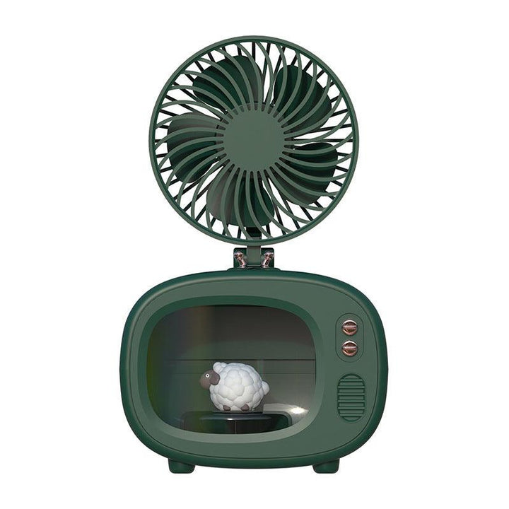 Tv Spray Fan Small Portable Rechargeable Silent - Trendha
