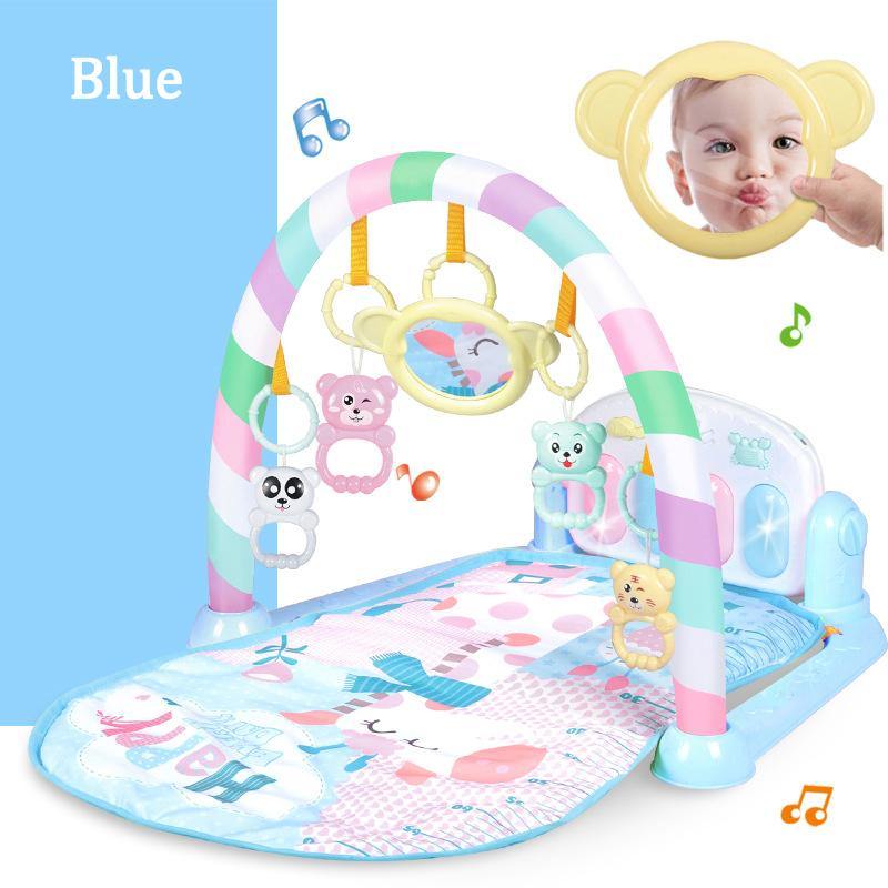 3-in-1 Plastic Baby Gym Play Mat Lay Play Fitness Fun Piano Light Musical Toys - Trendha