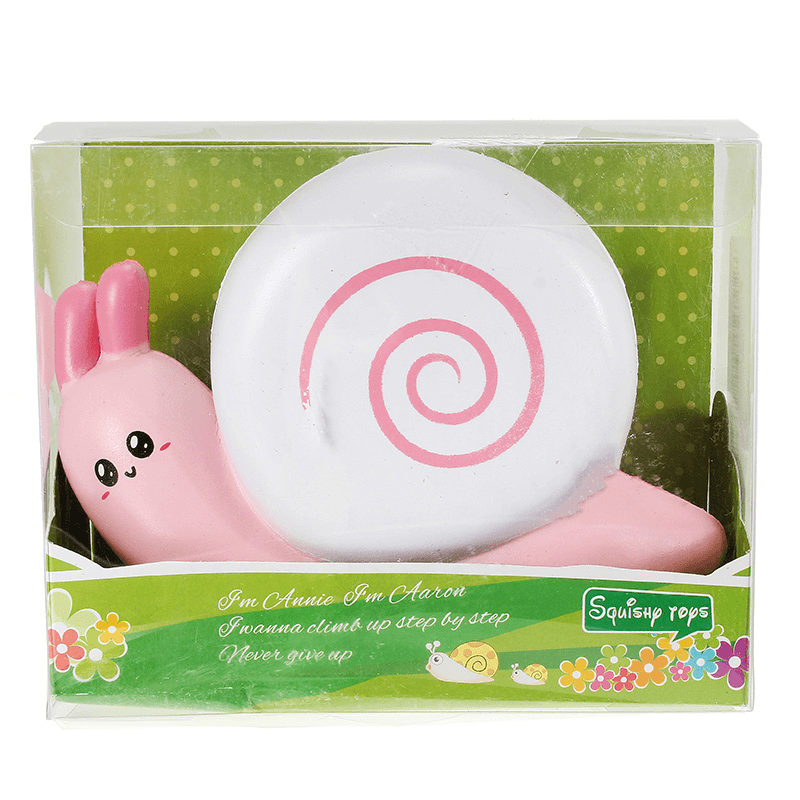 Squishy Snail Pink Blue Jumo 12Cm Slow Rising with Packaging Collection Gift Decor Toy - Trendha