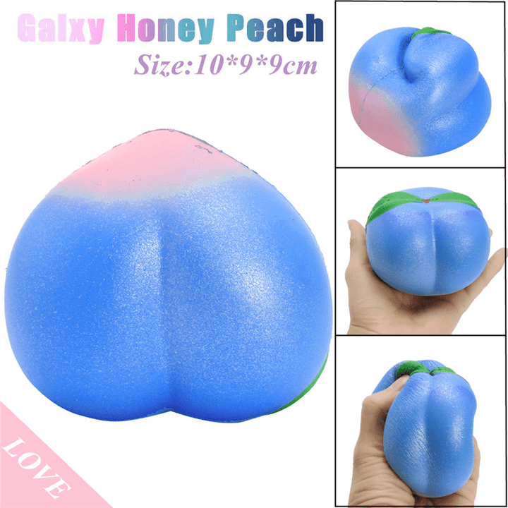 10CM Galaxy Honey Peach Cream Scented Slow Rising Squeeze Strap Kids Toy Phone - Trendha