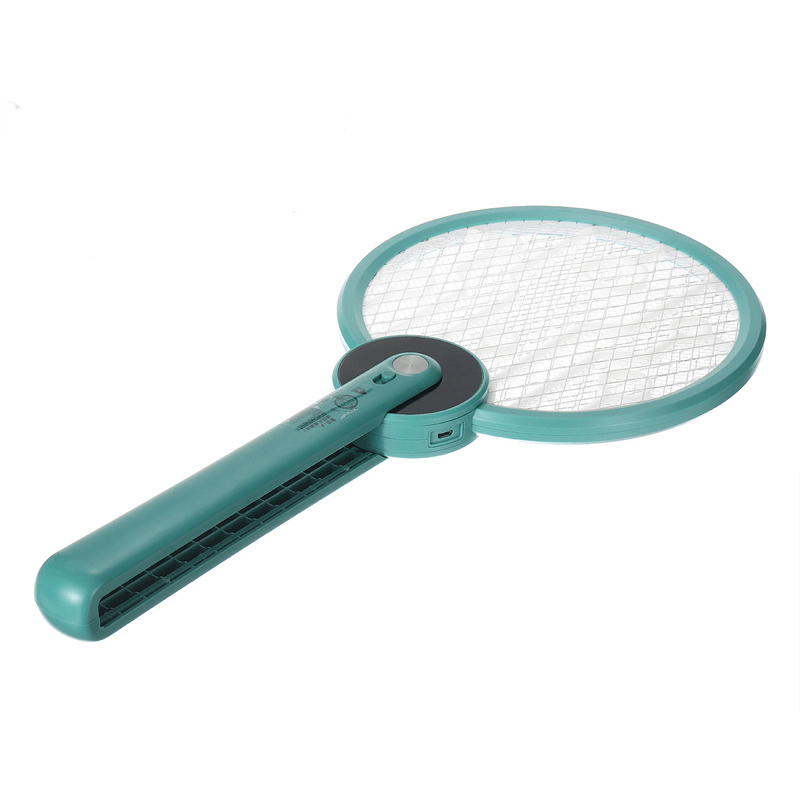 Foldable Electric Mosquito Swatter Fly Racket Bug Insect Killer Rechargeable Mosquito Dispeller - Trendha