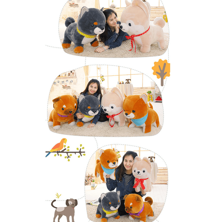 40CM Creative Simulation Super Cute Little Amuse Firewood Dog Plush Toys Baby Children Birthday Gift - Trendha