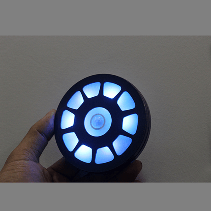 MK Arc Reactor Induction Infrared Sensing Night Light Refrigerator Magnet Desk Lamp Tony Stark Toys - Trendha