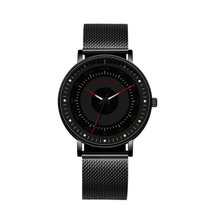 GADYSON A0902 Fashion Men Watch Luminous Display Simple Business Stainless Steel Strap Quartz Watch - Trendha