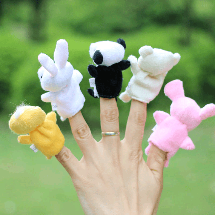 Farm Zoo Animal Finger Puppets Stuffed Plush Toys Bedtime Story Fairy Tale Fable Boys Girls Party To - Trendha