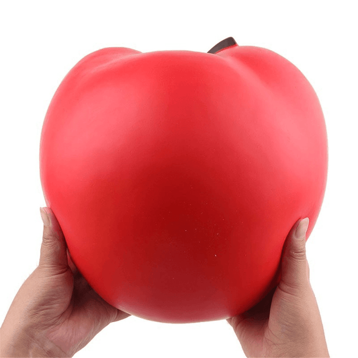 Huge Squishy 9.45In 24Cm Half Apple Green Red Slow Rising Jumbo Giant Soft Squishies Soft Stress Reliever Toy - Trendha