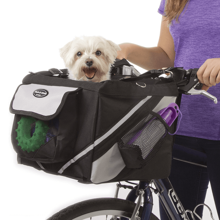Pet Puppy Bicycle Basket Storage Puppy Ride Bike Canopy Dog Cat Carrier Safety Bike Basket - Trendha