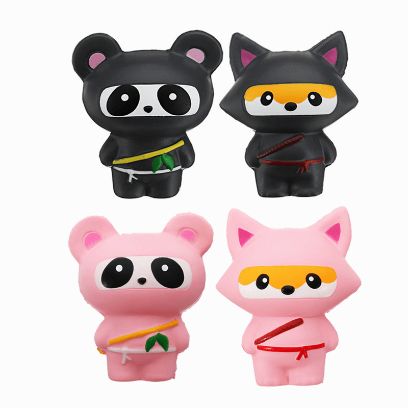 14Cm Cute Jumbo Squishy Ninja Cat Fox Panda Scented Super Slow Rising Kids Toy Gift - Trendha