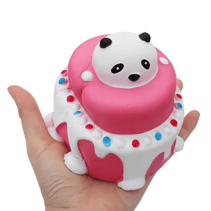Bear Head Cake Squishy 11*11.5CM Slow Rising with Packaging Collection Gift Soft Toy - Trendha