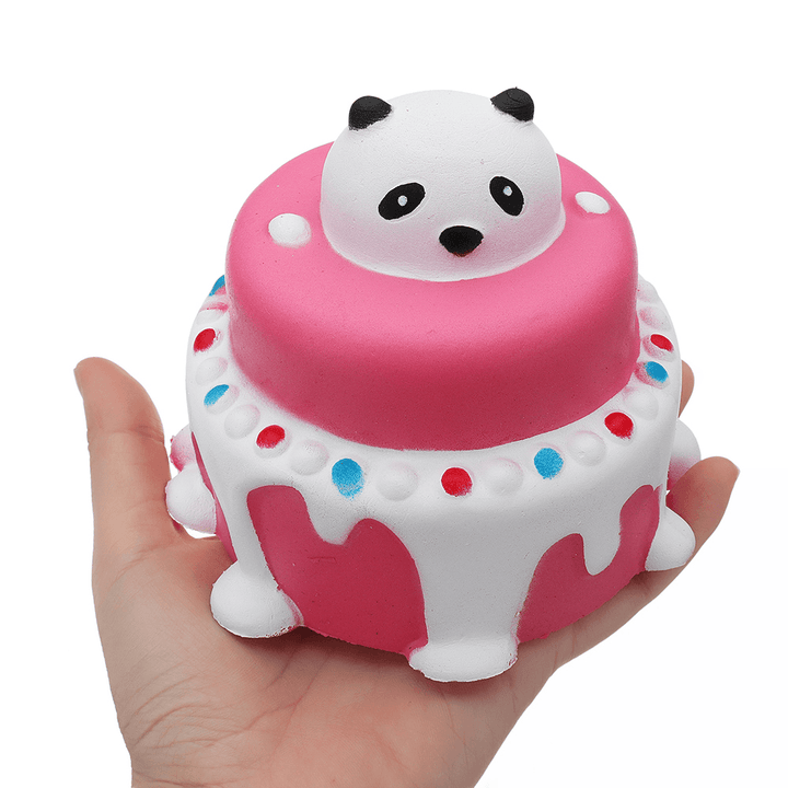 Bear Head Cake Squishy 11*11.5CM Slow Rising with Packaging Collection Gift Soft Toy - Trendha