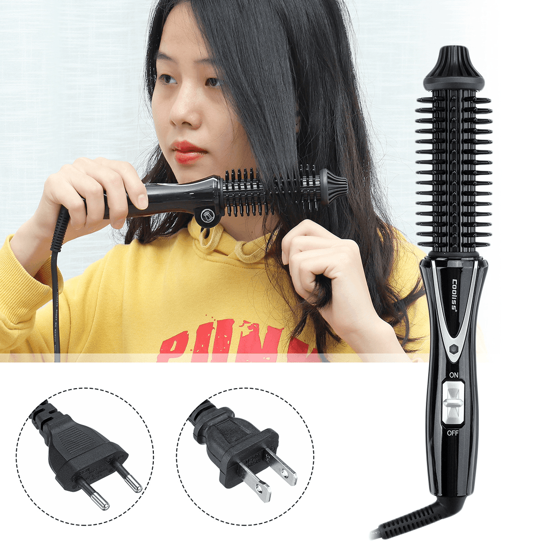 Professional Curling Iron Portable Hair Curling Wand Curlers Ceramic Tourmaline Foldable Anion Hair Brush Curler Hair Styling Tools - Trendha