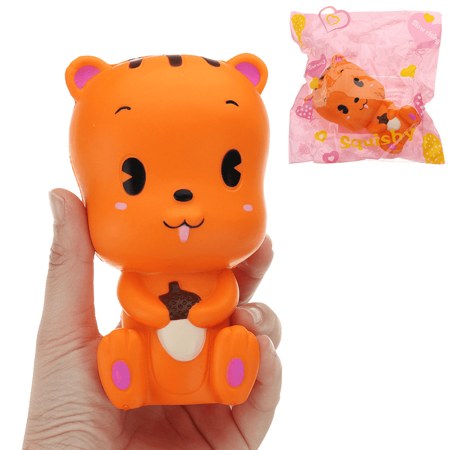 Squirrel Squishy 13*7.5CM Slow Rising with Packaging Collection Gift Soft Toy - Trendha
