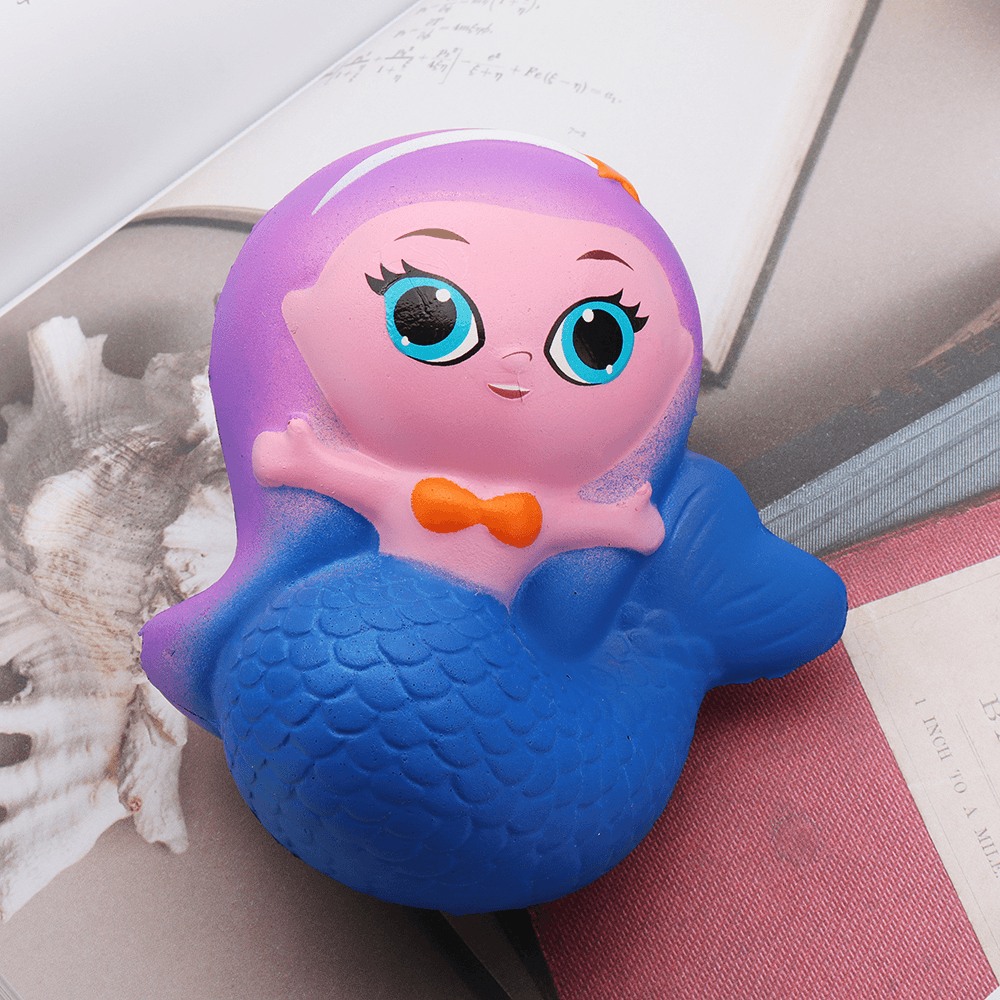 Mermaid Squishy 10*9.5*6CM Slow Rising with Packaging Collection Gift Soft Toy - Trendha