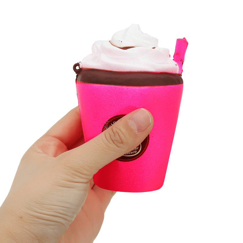 Milk Tea Ice Cream Cup Squishy 11CM Slow Rising with Packaging Coffee Cappuccino Collection Gift - Trendha