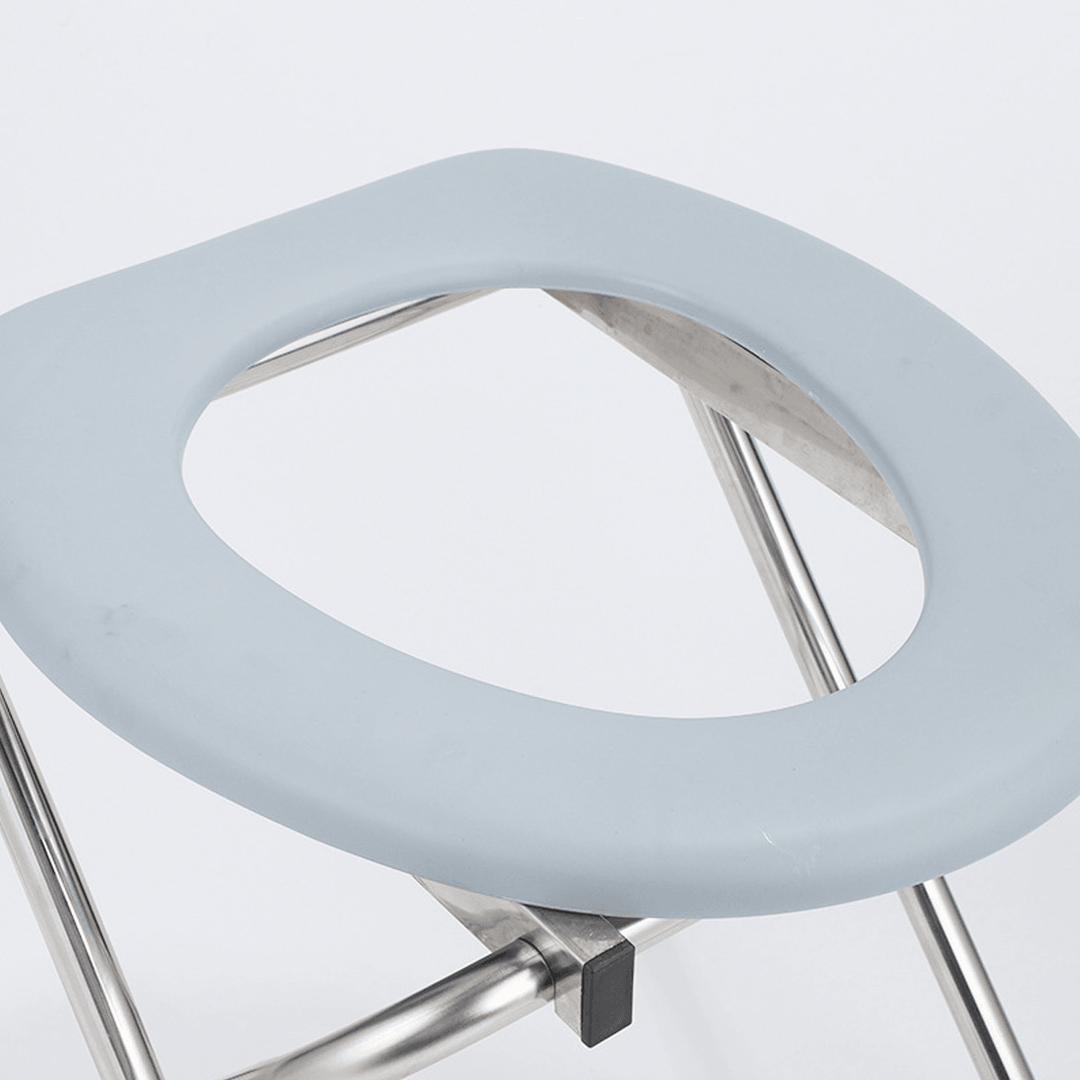 Foldable Medical Bedside Commode Chair Potty Iron for Elderly Gravida - Trendha