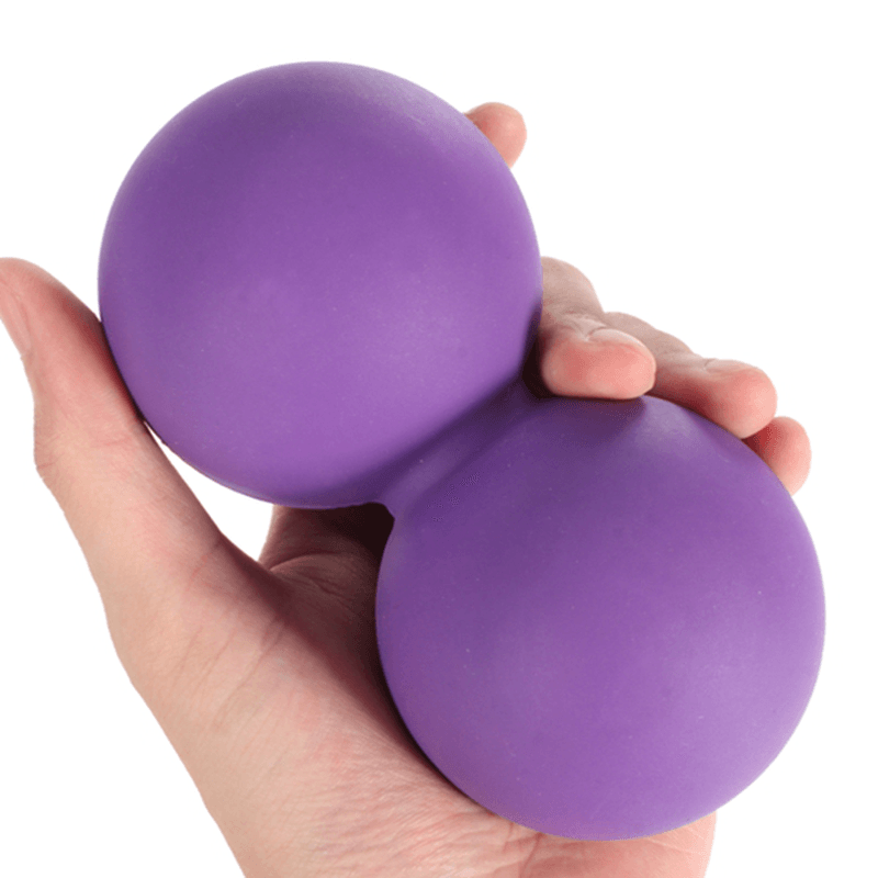 Double Lacrosse Yoga Peanut Balls Mobility Myofascial Trigger Point Stimulation Muscle Relaxation - Trendha