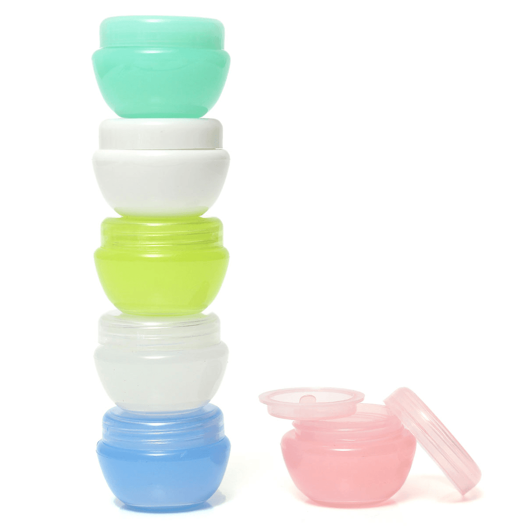 5ML Mini Empty Jar Pot Cosmetic Cream Container Screw Lid & Inner Lid Bottle - Trendha