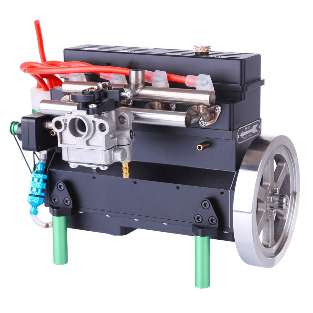 Four Cylinder Gasoline Engine Inline Model 32Cc Water-Cooled for DIY RC Car & Ship - Trendha