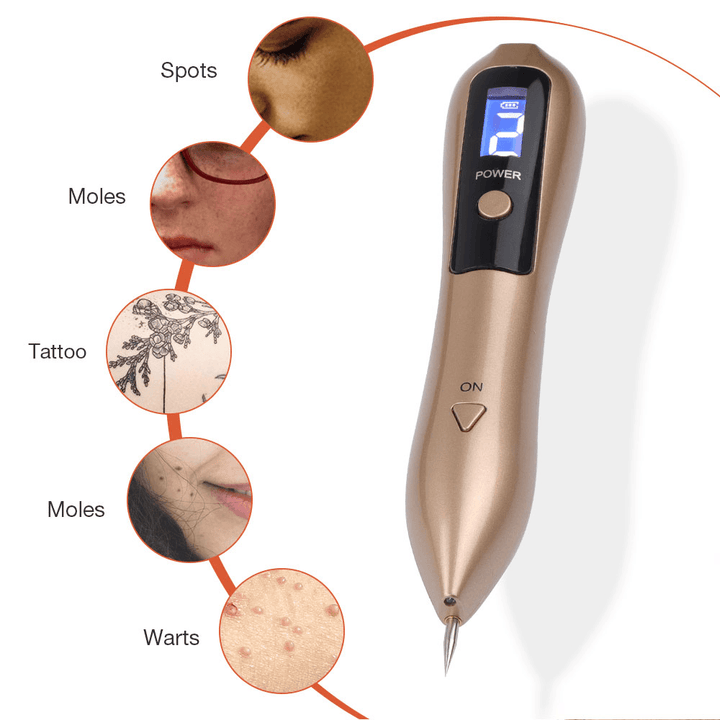 LCD Plasma Pen for Mole & Skin Tag Removal - LED Lighting Laser Tattoo Removal Machine - Trendha