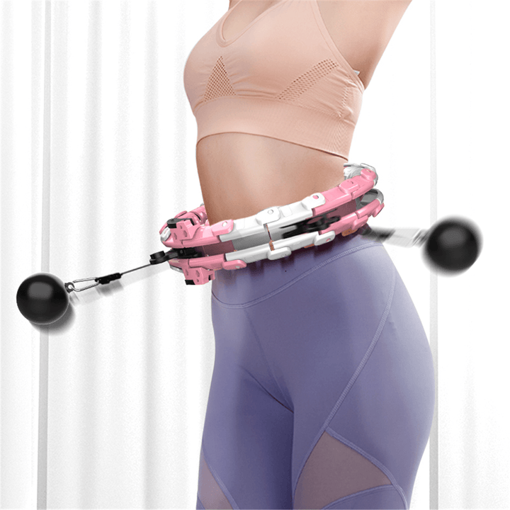 Aerobic Fitness Hoop Weight Reduce Belly Slimming Fat Burning 360° Massager - Trendha