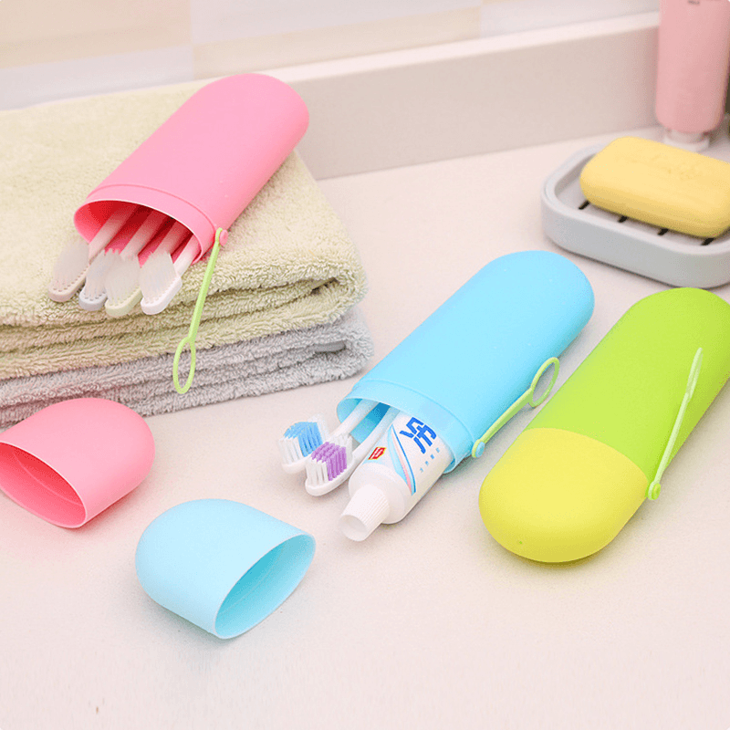 Honana Travel Portable Toothbrush Toothpaste Organizer Tool Case Toothbrush Storage Box - Trendha