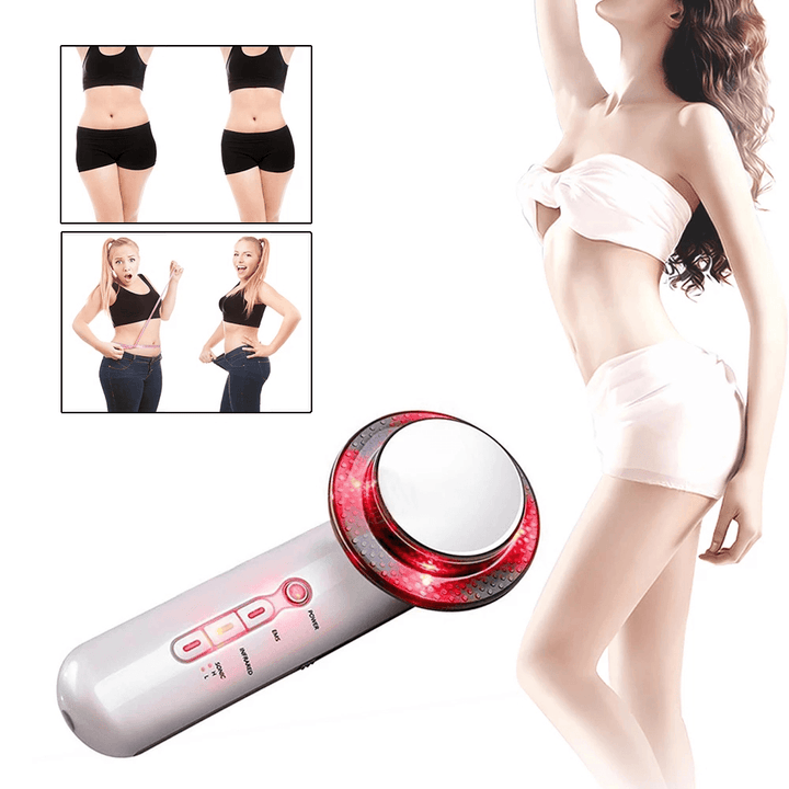 3 in 1 Body Slimming Massager EMS Infrared Ultrasonic Massager Ultrasound Slimming Fat Burner Cavitation Face Beauty Machine - Trendha