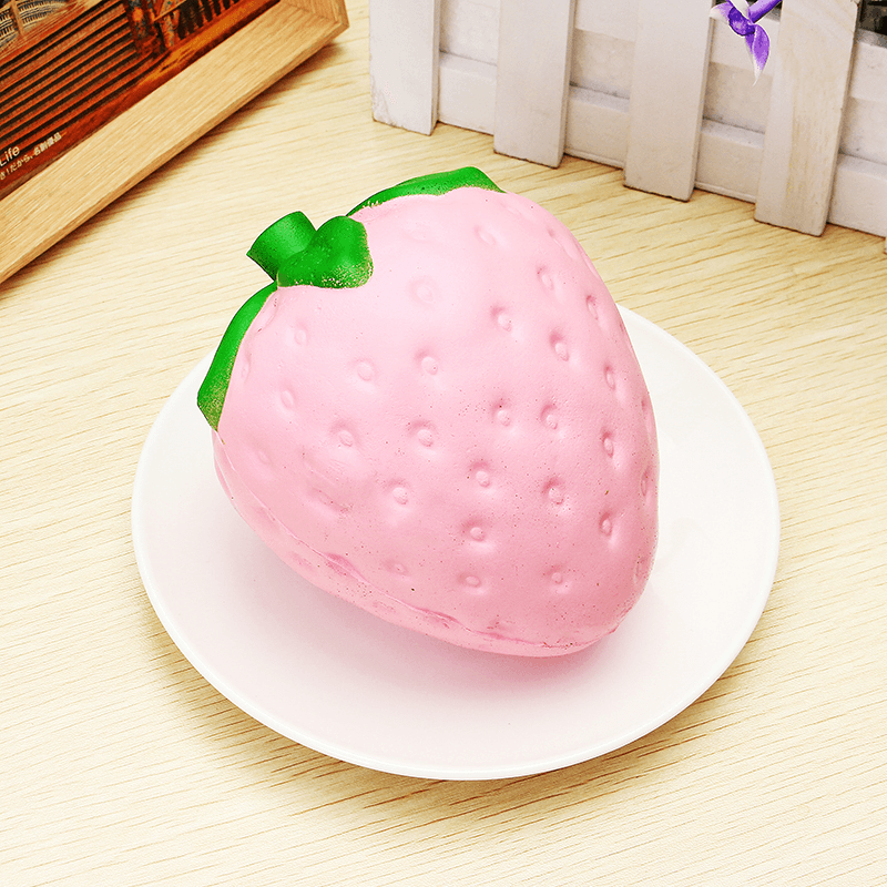 Squishy Strawberry Jumbo 11.5Cm Slow Rising Soft Fruit Collection Gift Decor Toy - Trendha