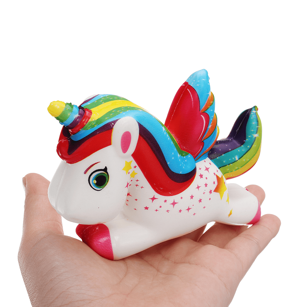 IKUURANI Unicorn Squishy 10.5*8CM Cute Slow Rising Toy Decor Gift with Original Packing - Trendha