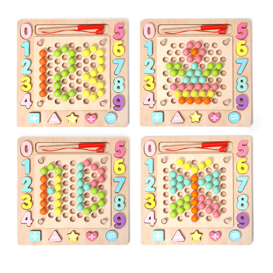 Jigsaw Puzzle Children'S Puzzle Clip Color Ball Training Baby'S Concentration Parent-Child Toys - Trendha