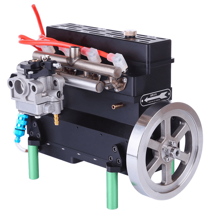 Four Cylinder Gasoline Engine Inline Model 32Cc Water-Cooled for DIY RC Car & Ship - Trendha