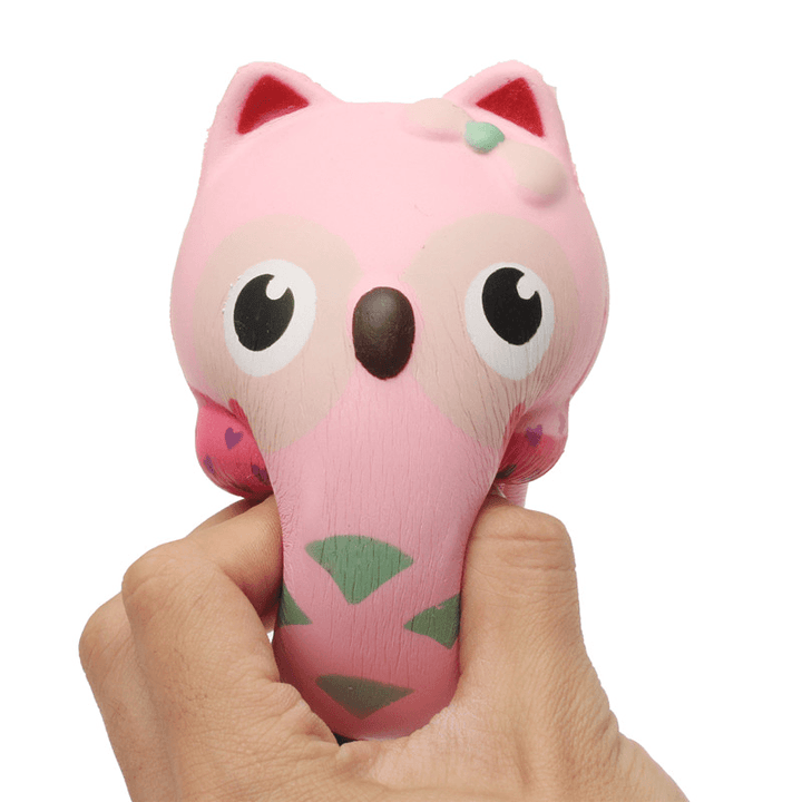 13*12Cm Squishy Owl Pink Soft Slow Rising Animal Collection Toy - Trendha