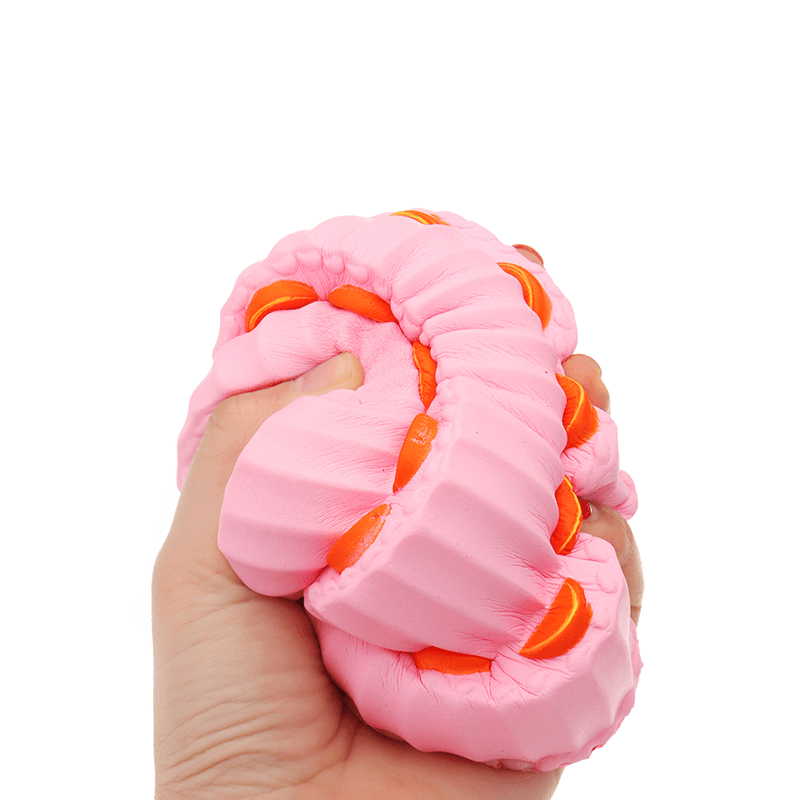 Three Layer Orange Cake Squishy 11Cm Slow Rising anti Stress Collection Gift Soft Toy - Trendha