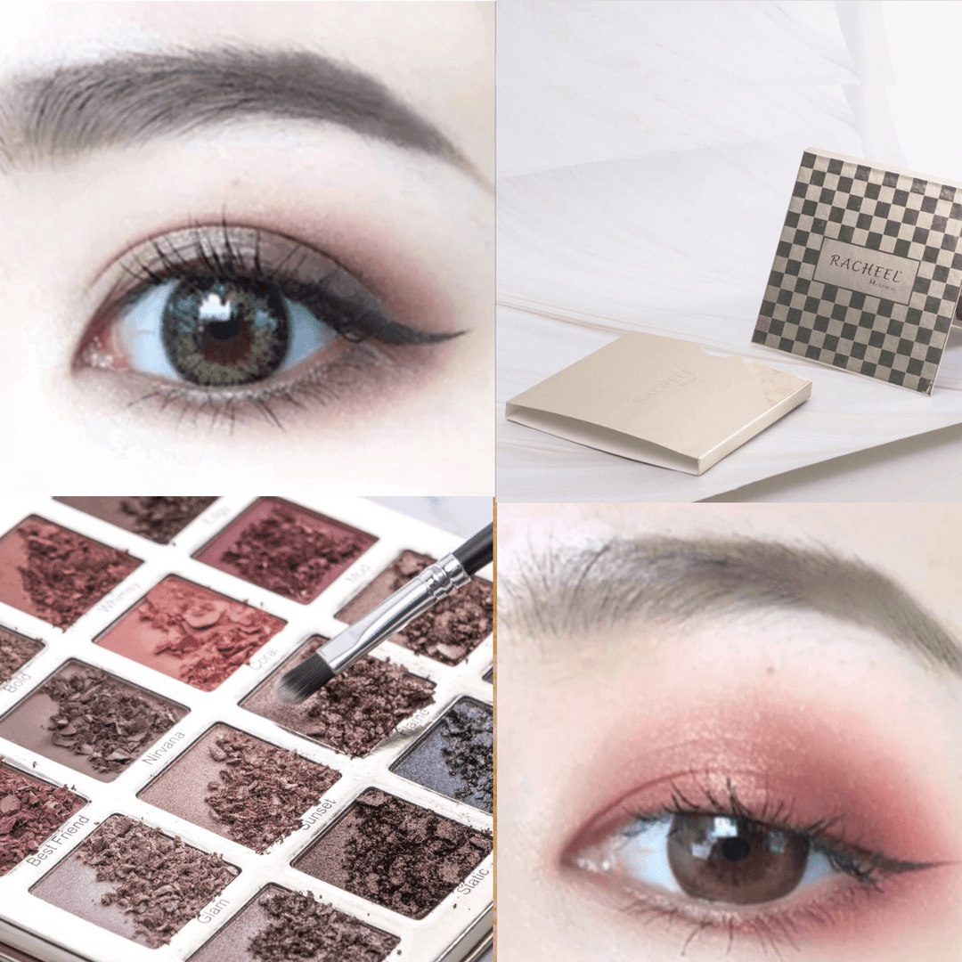 16 Colors Glitter Shinning Eye Shadow Eye Face Palette Makeup Kit Set Make Up - Trendha