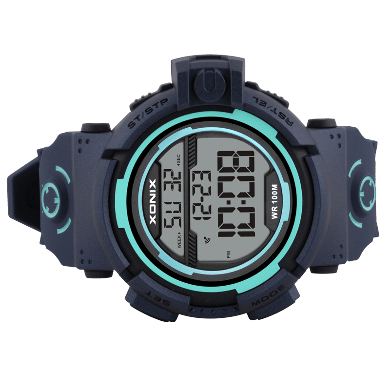 XONIX NU 100M Waterproof Luminous Display Countdown Alarm Clock Men Digital Watch - Trendha
