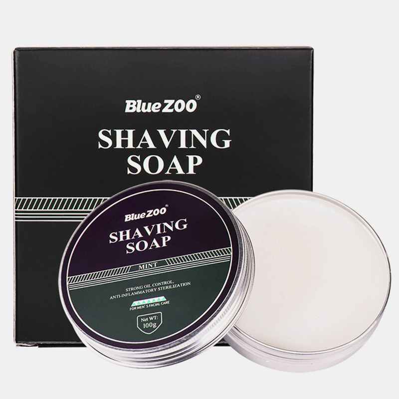 Men'S Facial Care Shaving Beard Shaving Foam Soap Sandalwood Fragrance Mint Tasteless - Trendha