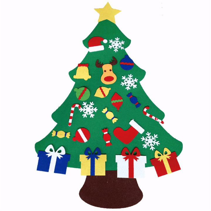 Christmas Tree Set with Ornaments Gift Door Wall Hanging Decoration - Trendha