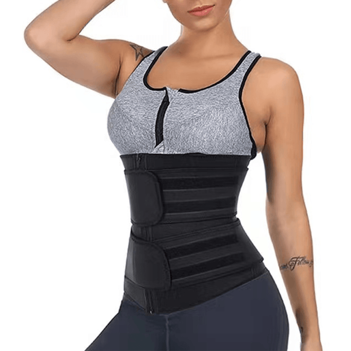 M/L/XL/2XL/3XL Women Waist Trainer Body Shaper Slimmer Sweat Belt Tummy Control Band - Trendha