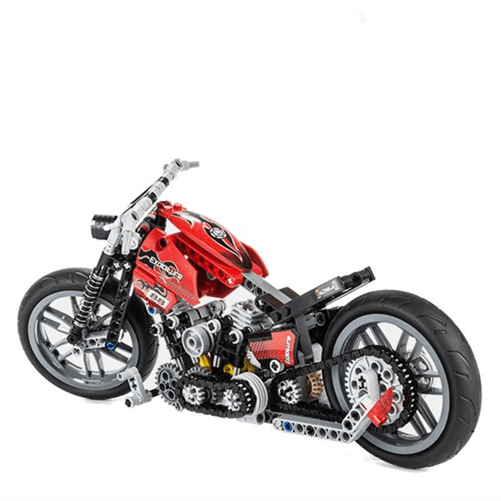 Decool 3354 Exploiture Speed Racing Motorcycle with Box Building Blocks Toys Model 374Pcs Bricks - Trendha