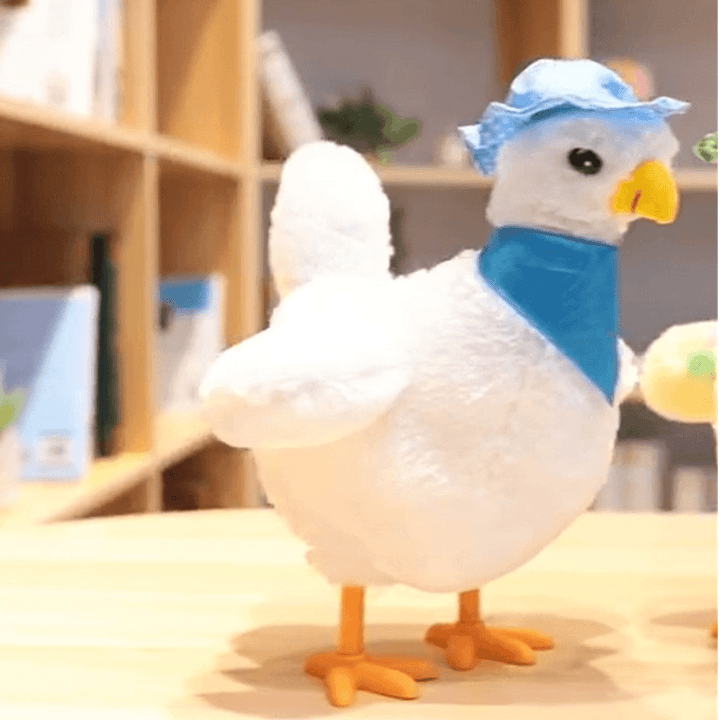 Electric Egg Laying Hen Funny Plush Toy Plush Doll for Kids Gift - Trendha
