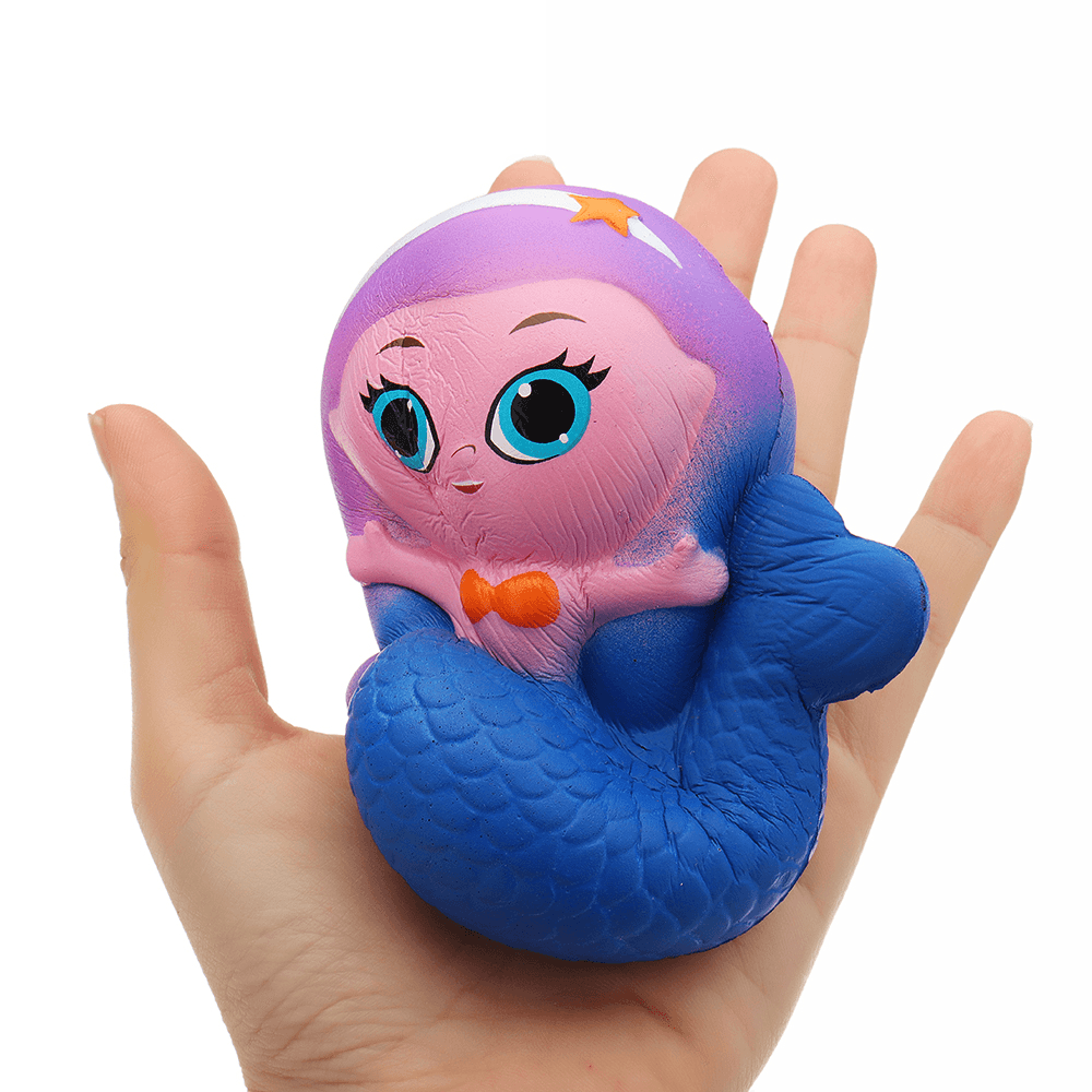Mermaid Squishy 10*9.5*6CM Slow Rising with Packaging Collection Gift Soft Toy - Trendha