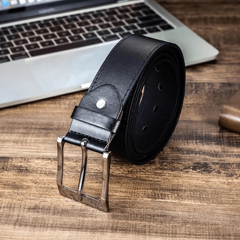Deffrun 6Pcs Men Watch Set Glasses Belt Wallet Keychain Pen Gift Kit Quartz Watch - Trendha