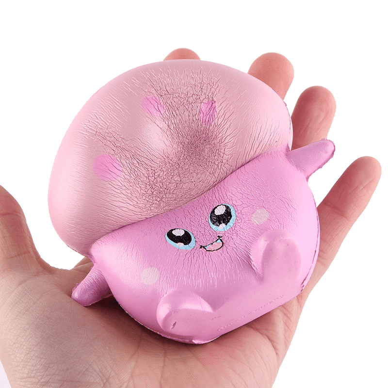 Squishy Pink Mushroom Doll 11Cm Soft Slow Rising Collection Gift Decor Toy with Packing - Trendha