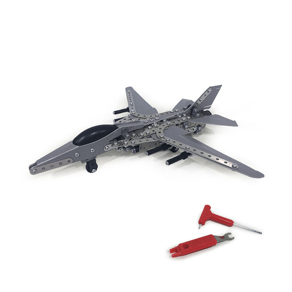 Mofun 3D Metal Puzzle Model Building Stainless Steel Aircraft Fighter Plane 470PCS - Trendha
